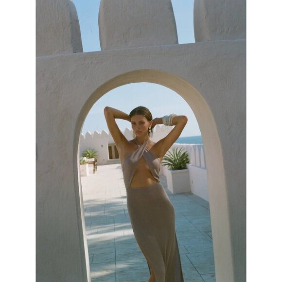 Flook. Lua Dress in Taupe - Picture 4 of 6